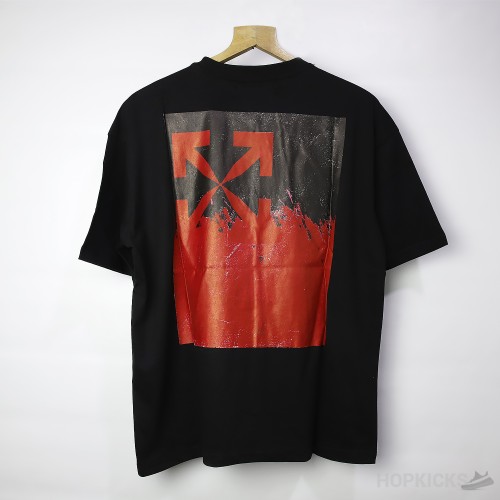 Off-White Red Fire Arrow Black T-Shirt