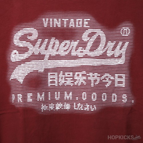 Super Dry Maroon T-shirt