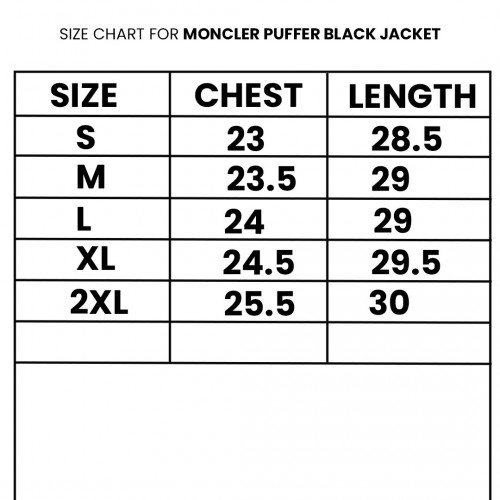 Moncler Puffer Black Jacket