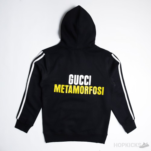 Gucci x Adidas Cotton Black Multicolor Hoodie