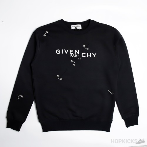 Givenchy Metal Details Black Sweatshirt