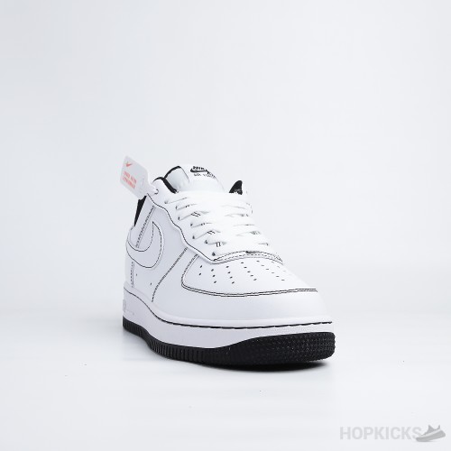 Air Force 1 Low 07 Contrast Stitch White Black (Dot Perfect)