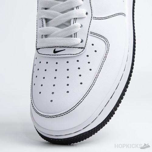 Air Force 1 Low 07 Contrast Stitch White Black (Dot Perfect)