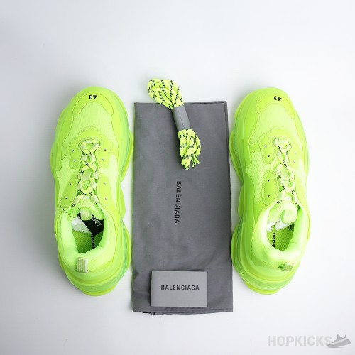 Bale*ciaga Triple S Clear Sole Fluo Yellow