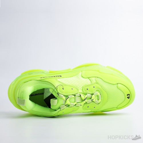 Bale*ciaga Triple S Clear Sole Fluo Yellow