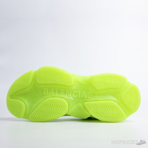 Bale*ciaga Triple S Clear Sole Fluo Yellow