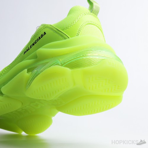 Bale*ciaga Triple S Clear Sole Fluo Yellow