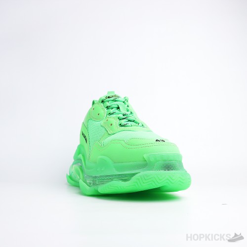 Bale*ciaga Triple S Neon Green Clear Sole