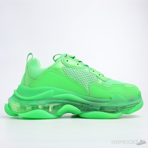 Bale*ciaga Triple S Neon Green Clear Sole