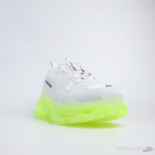 Bale*ciaga Triple S Clear Sole White Fluo Yellow