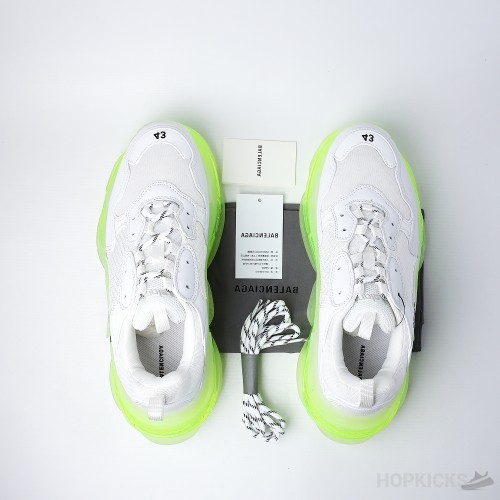 Bale*ciaga Triple S Clear Sole White Fluo Yellow