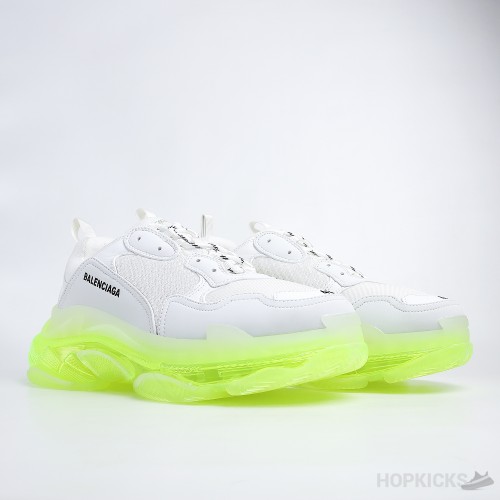 Bale*ciaga Triple S Clear Sole White Fluo Yellow