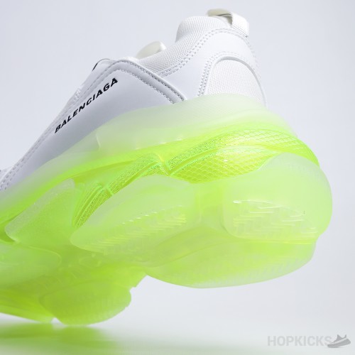 Bale*ciaga Triple S Clear Sole White Fluo Yellow