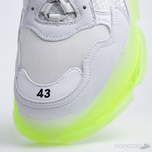 Bale*ciaga Triple S Clear Sole White Fluo Yellow