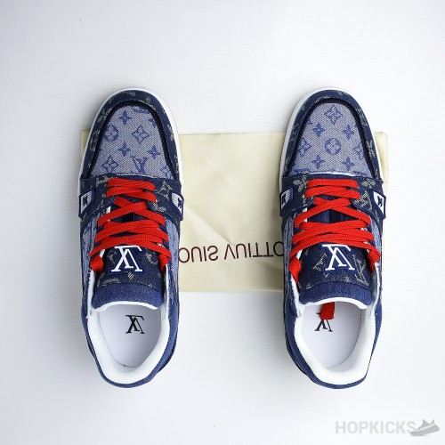 LV Trainer Sneaker Denim Monogram