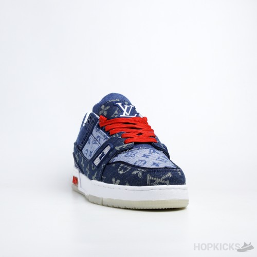 LV Trainer Sneaker Denim Monogram