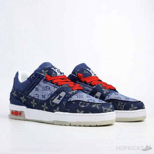 LV Trainer Sneaker Denim Monogram