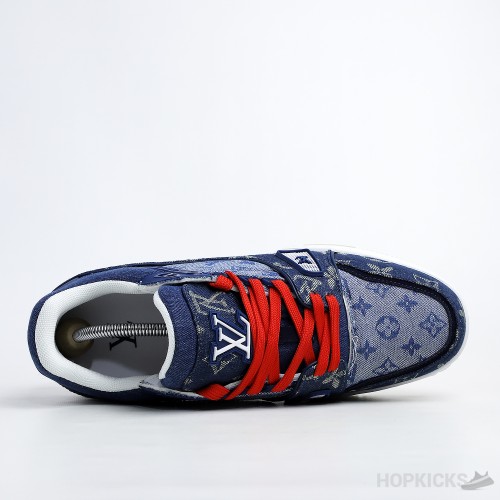 LV Trainer Sneaker Denim Monogram