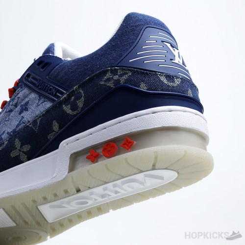 LV Trainer Sneaker Denim Monogram