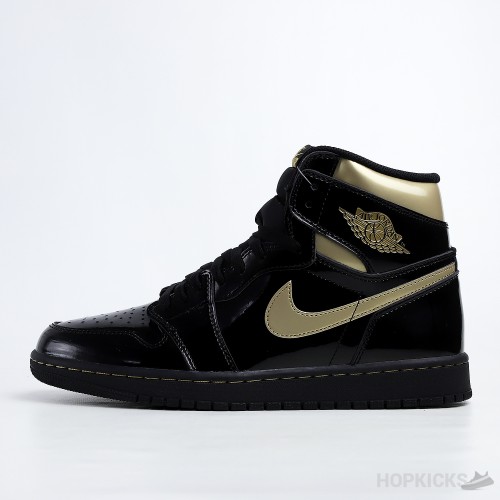 Air Jordan 1 Retro High Black Metallic Gold (Dot Perfect)