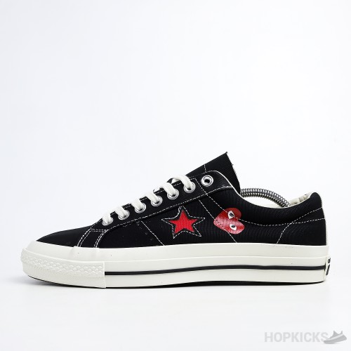 Converse One Star Ox Comme des Garcons PLAY Black