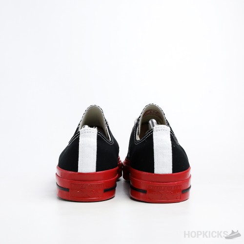 All-Star 70 Ox Comme des Garcons PLAY Black Red Midsole