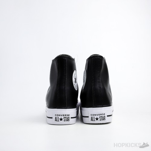 Converse Chuck Taylor All-Star Lift Hi Black Leather (Premium Batch)