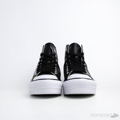 Converse Chuck Taylor All-Star Lift Hi Black Leather (Premium Batch)