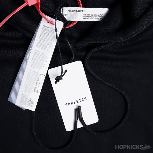 Off-White Black And Red Marker Arrow Hoodie