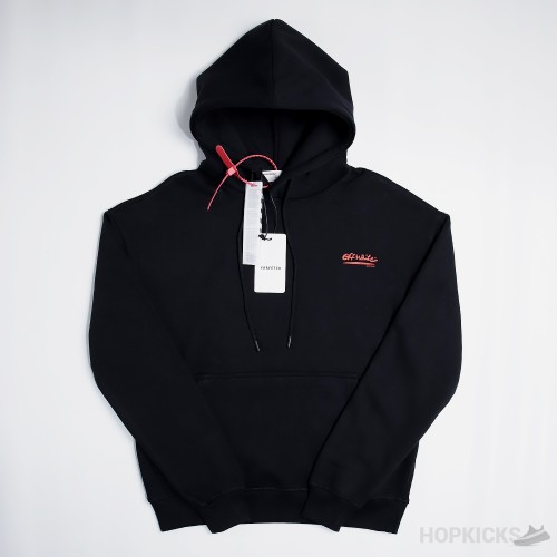 Off-White Black And Red Marker Arrow Hoodie