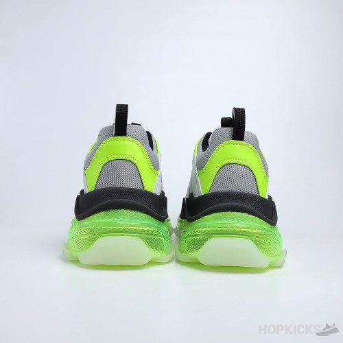 Bale*ciaga Triple S Lime Sole White and Green with Air Cushion