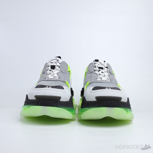 Bale*ciaga Triple S Lime Sole White and Green with Air Cushion