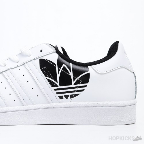 Superstar White Black Trefoil