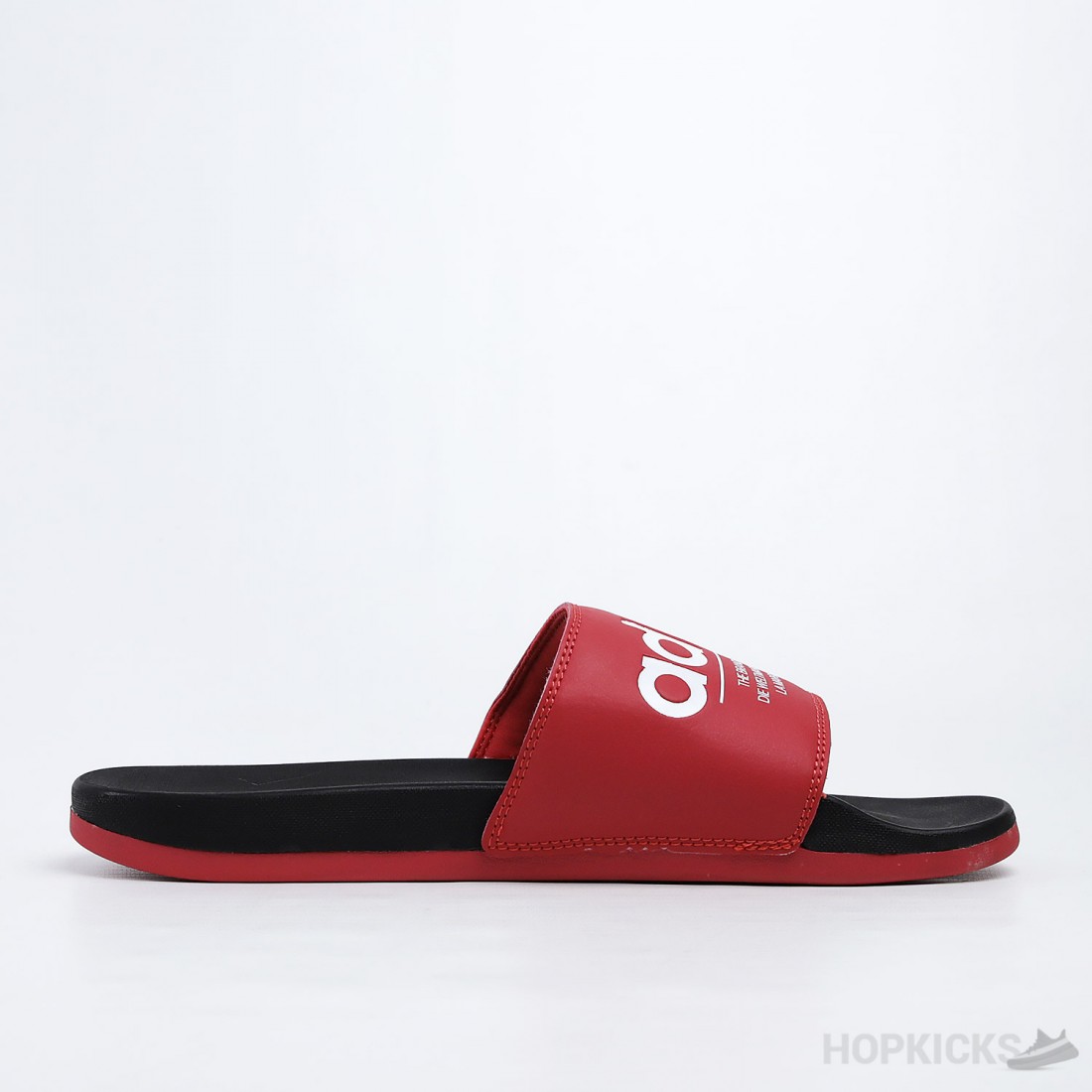 Adilette Red Black Slides