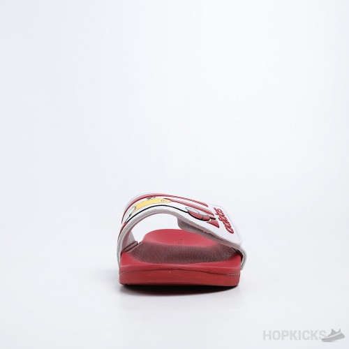 Adilette Core Red White Slides 