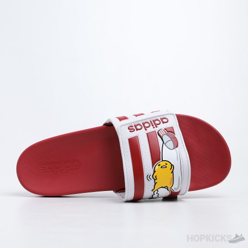 Adilette Core Red White Slides 