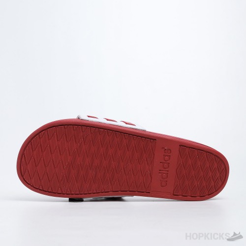 Adilette Core Red White Slides 