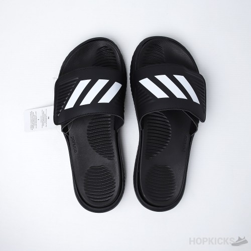 Alphabounce Core Black White Slides