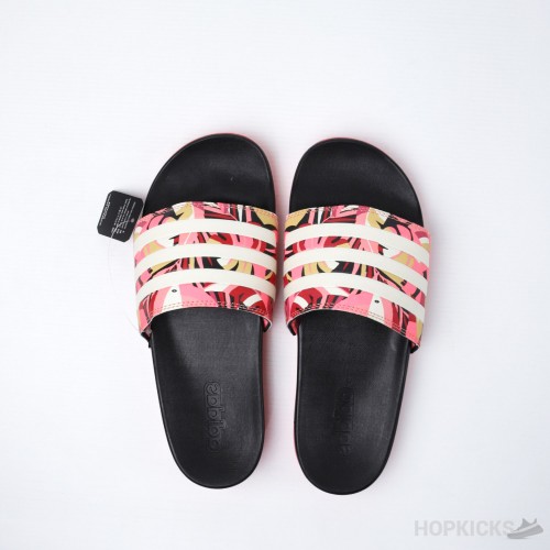 Adilette Farm Rio Pink Floral Slides 