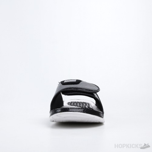 Air Jordan Hydro 11 Retro Black White Slides 