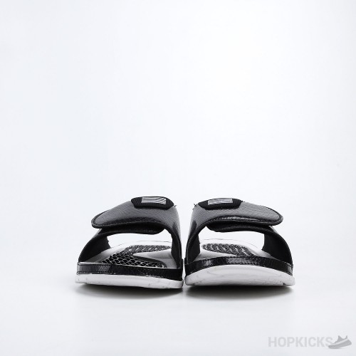 Air Jordan Hydro 11 Retro Black White Slides 