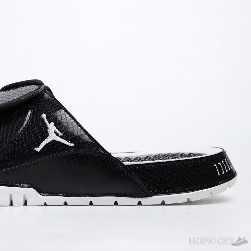 Air Jordan Hydro 11 Retro Black White Slides 