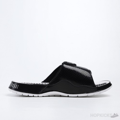 Air Jordan Hydro 11 Retro Black White Slides 