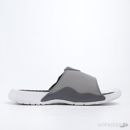 Air Jordan Hydro 6 Retro Grey White Gunsmoke Slides