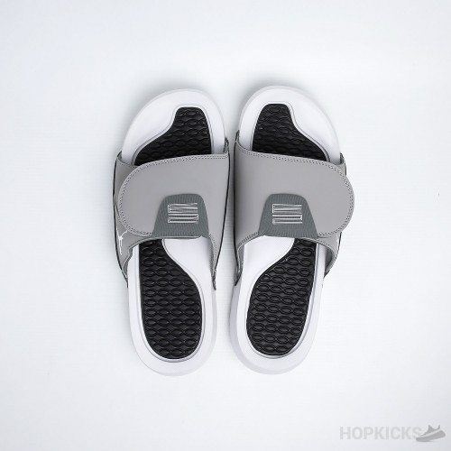 Air Jordan Hydro 6 Retro Grey White Gunsmoke Slides