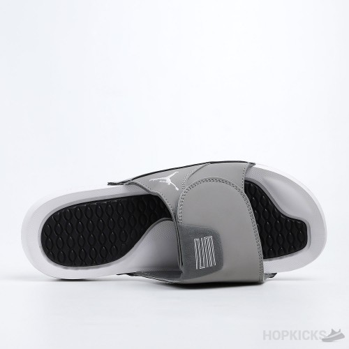 Air Jordan Hydro 6 Retro Grey White Gunsmoke Slides