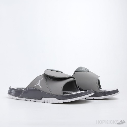 Air Jordan Hydro 6 Retro Grey White Slides