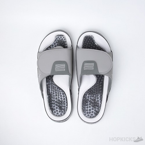 Air Jordan Hydro 6 Retro Grey White Slides