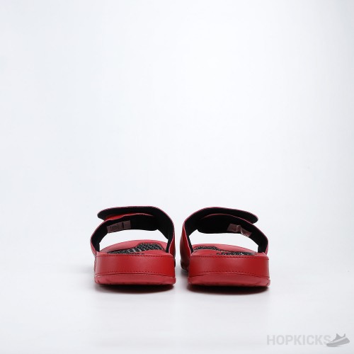 Air Jordan Hydro 5 Retro University Red Black Slides 