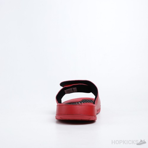 Air Jordan Hydro 5 Retro University Red Black Slides 